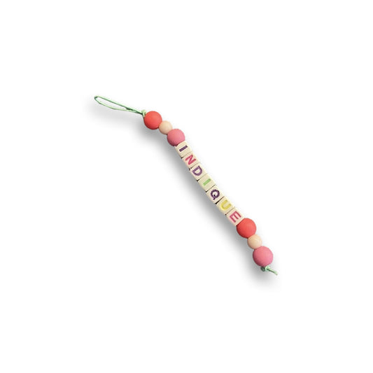 Jinthe - sleutelhanger rijgkralen Indique