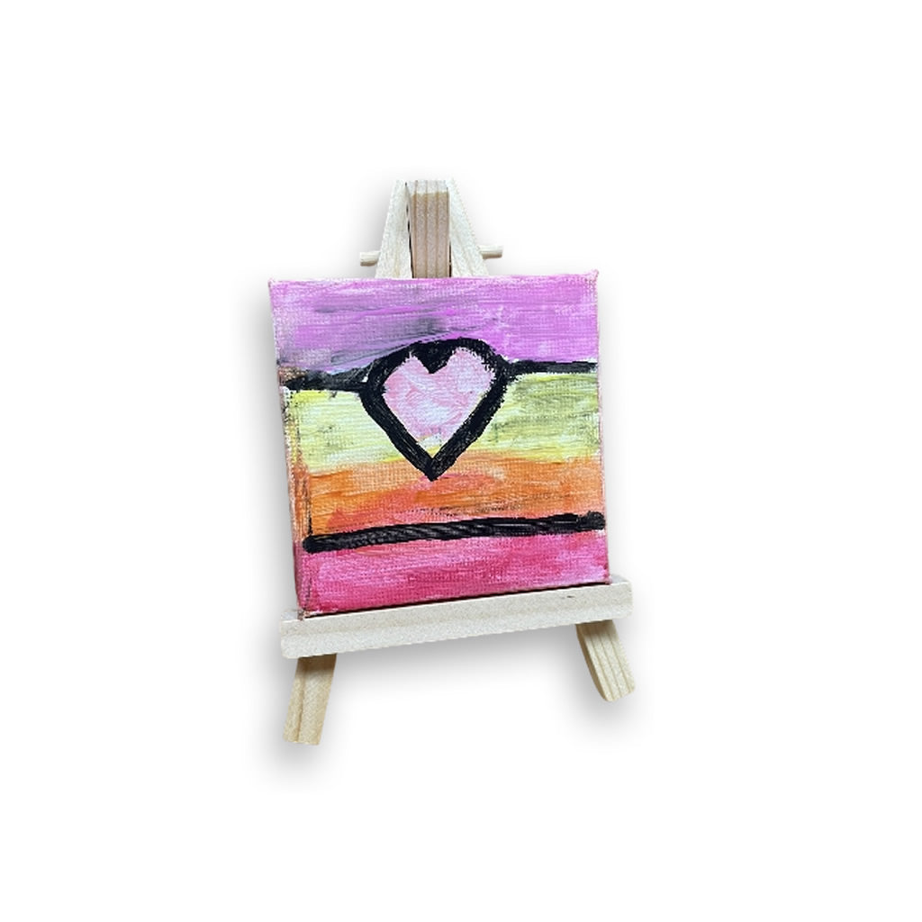 Fenna - Canvas schilderij op standaard 2