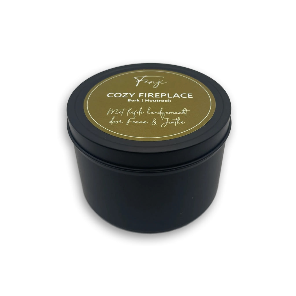 handgemaakte geurkaars - cozy fireplace 2