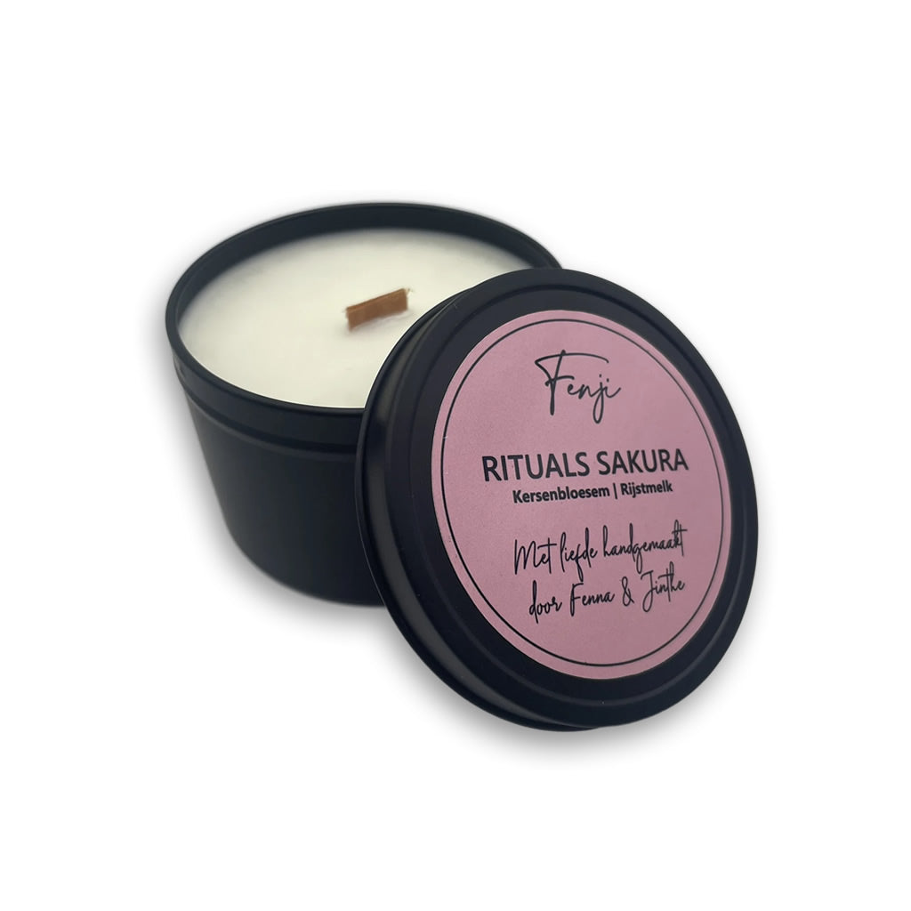 handgemaakte geurkaars - rituals sakura 1