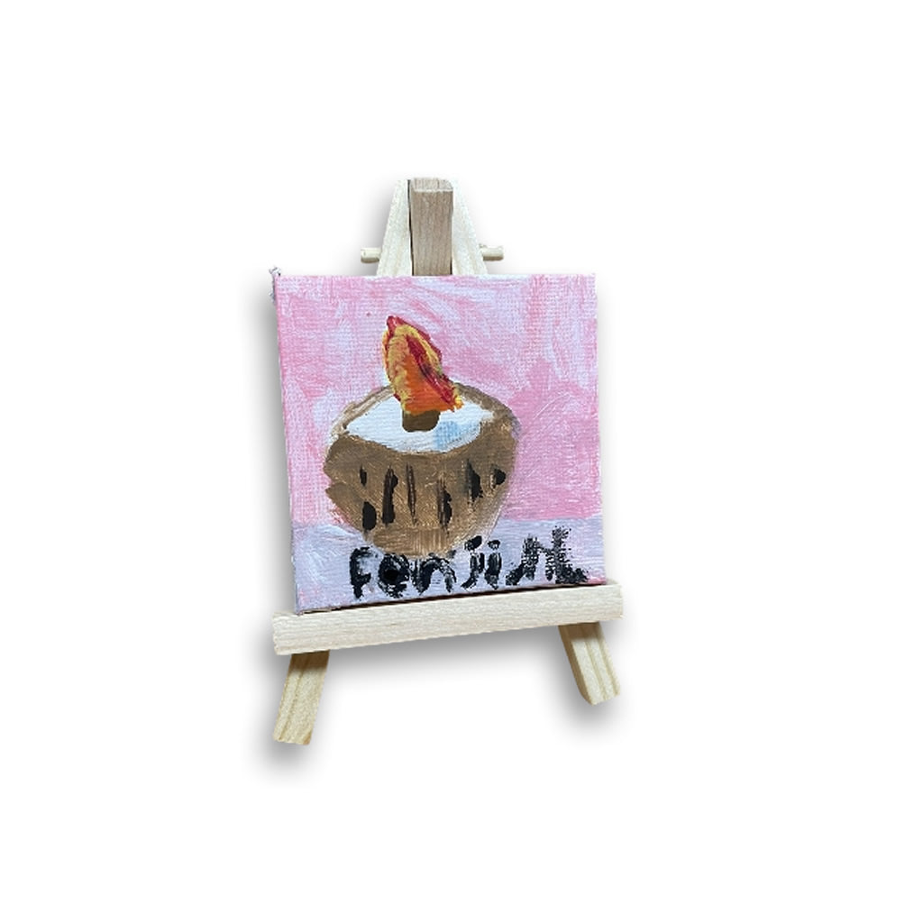 Jinthe - Canvas schilderij op standaard 3